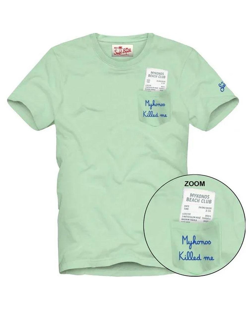 MC2 SAINT BARTH T-shirt Mc2 Saint Barth uomo Austin Killed me verde AUS000101604L 55