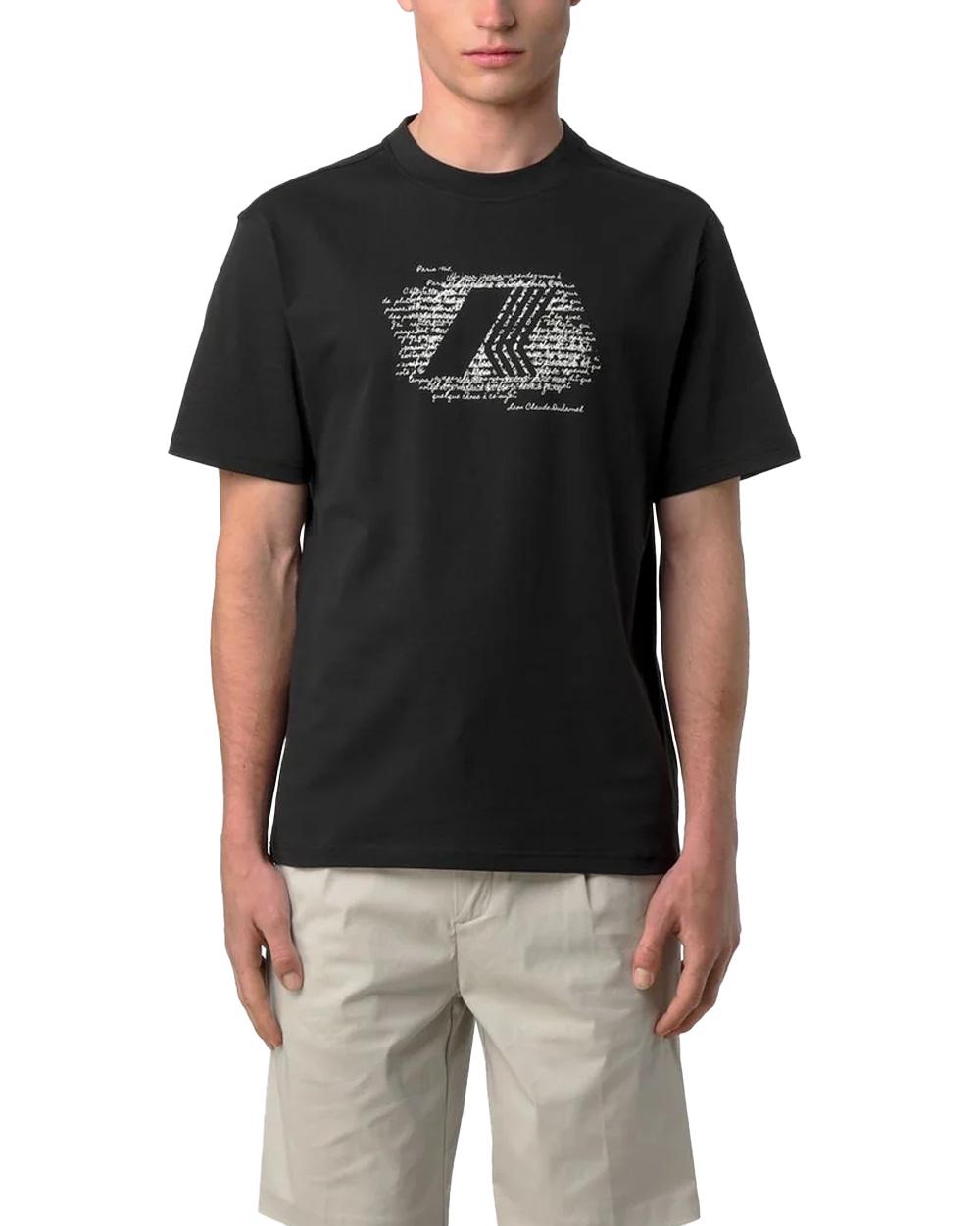 K-WAY T-shirt K-WAY uomo K71357W SOLO JERSEY HISTORY Nera K71357W USY