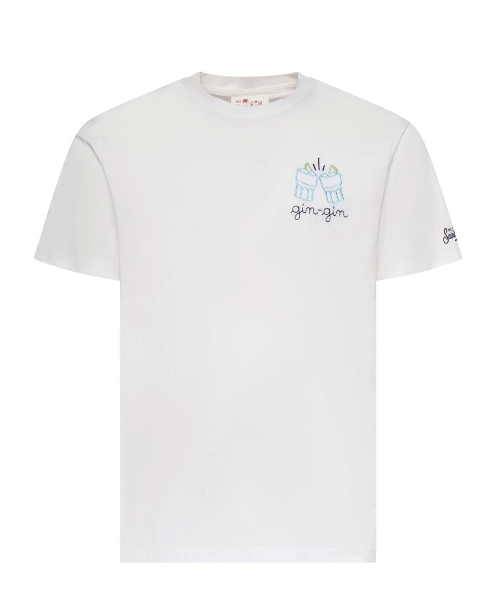 MC2 SAINT BARTH T-shirt Mc2 Saint Barth uomo Portofino Gin gin bianca POT000104379L 01N