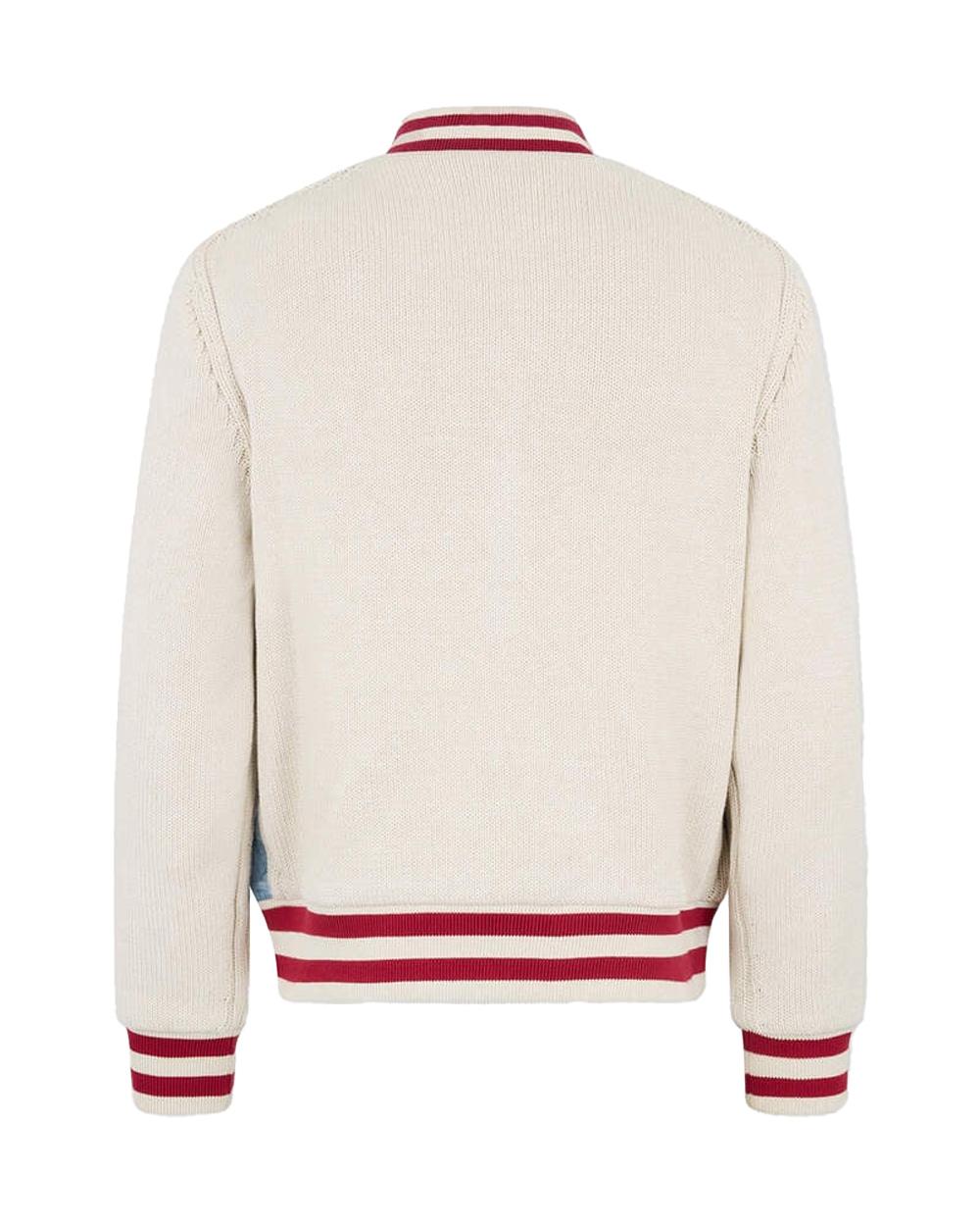 DSQUARED2 Bomber DSQUARED2 uomo Monogram S74HA1622D13191 Azzurro denim colletto zip doppio cursore S74HA1622D13191 961