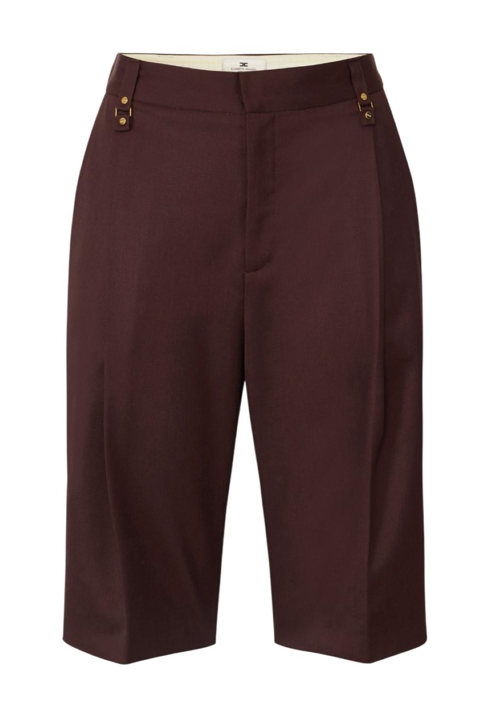 ELISABETTA FRANCHI Pantalone Elisabetta Franchi donna PA18162E2644 Main Collection Cacao<BR/> PA18162E2 644