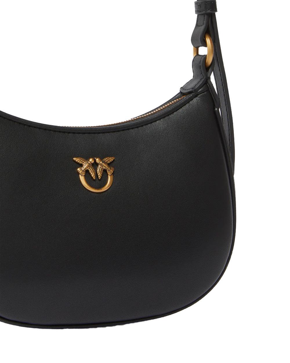 PINKO Borsa PINKO donna HORIZONTAL FLAT 103538A0F1 Nera tracolla pelle fodera spalla 103538A0F1 Z99Q