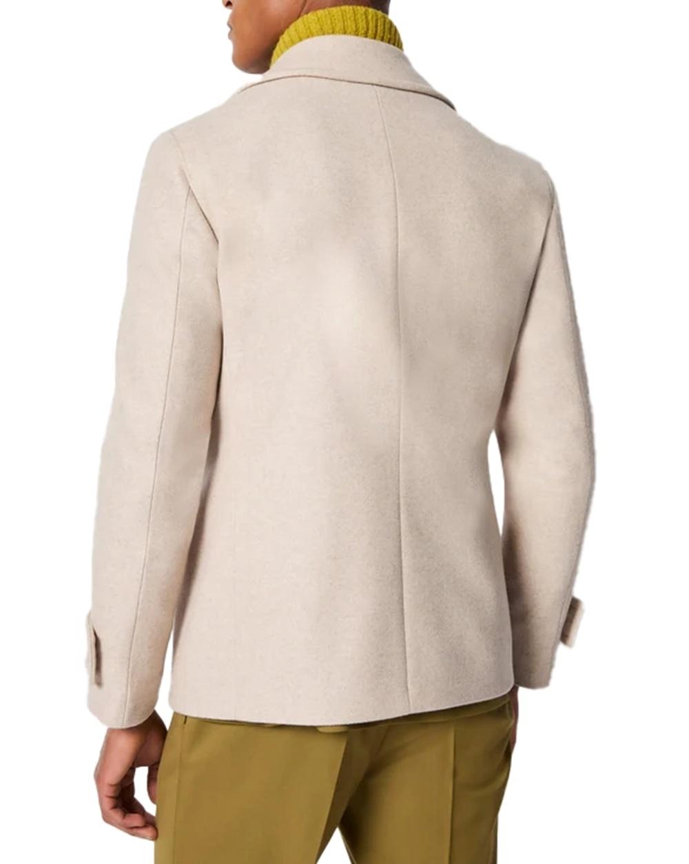L.B.M. 1911 Cappotto L.B.M. uomo 9324575163 avorio peacoat a doppio petto 932457516 3