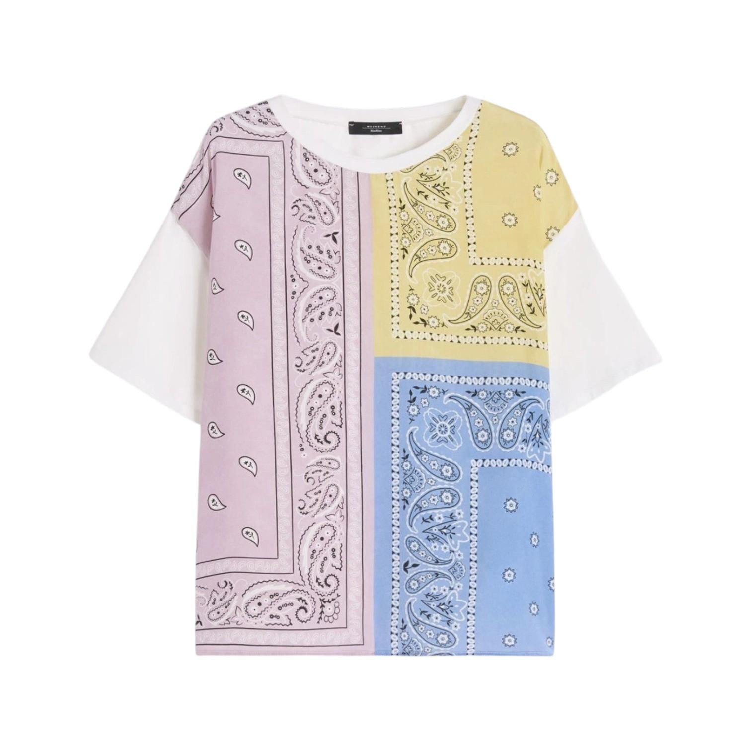 WEEKEND T-shirt Weekend 2615941062600 002 Pampas in crêpe de Chine stretch Multicolor<BR/> 2615941062600 002