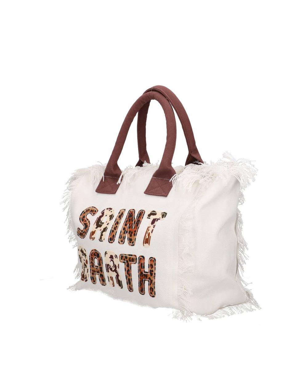 MC2 SAINT BARTH Borsa MC2 SAINT BARTH donna Vanity VANI00100326L Bianco zip animalier logo VANI00100326L 01