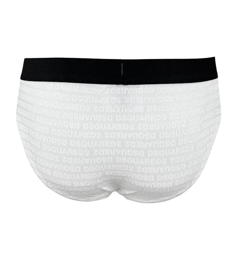 DSQUARED2 UNDERWEAR T-shirt e slip Dsquared2 Underwear D9H135510 100 bianco monogramma D9H135510 100