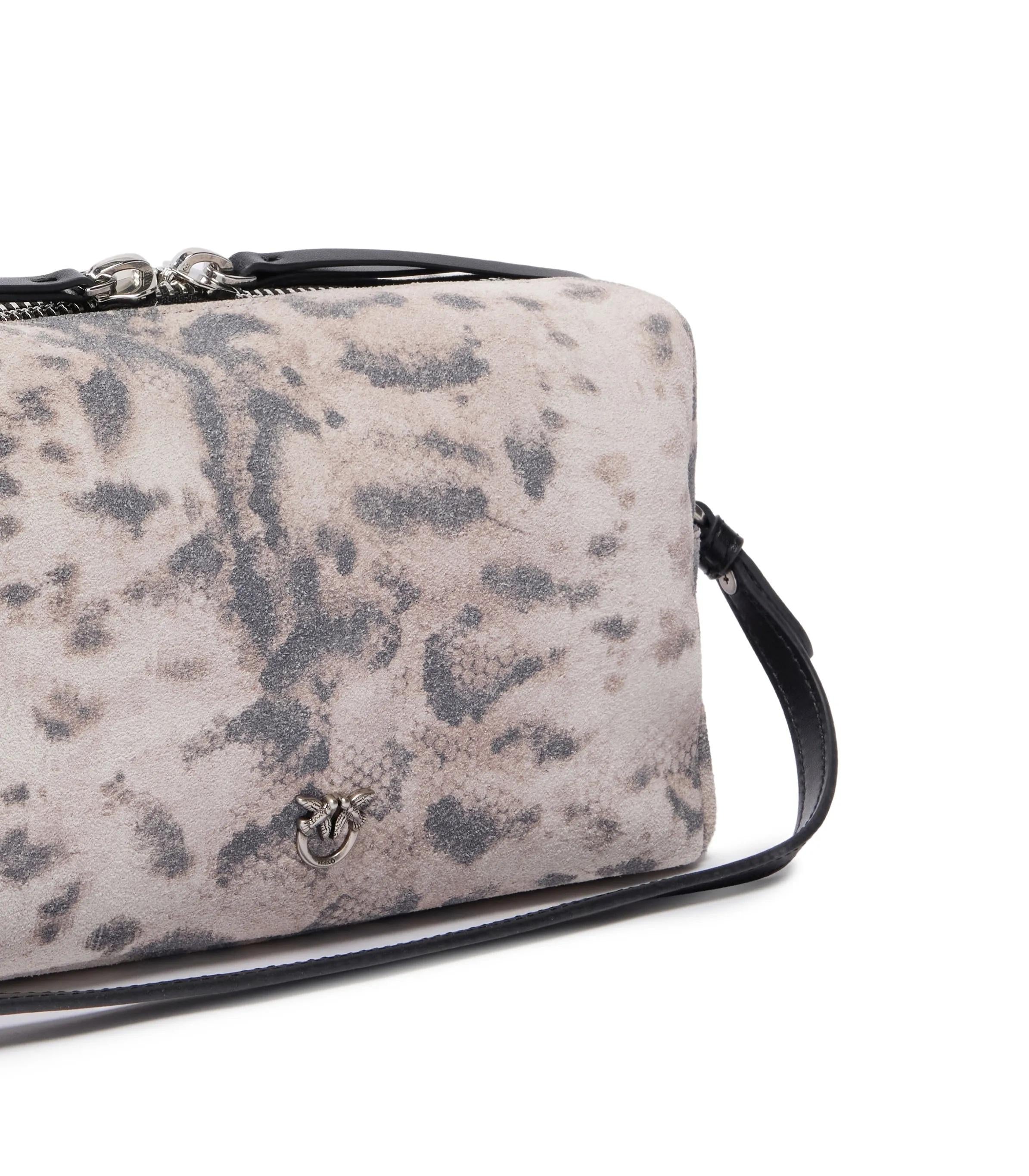 PINKO Borsa Pinko donna 106761A39V H8RO bauletto medio stampa animalier Avorio Nero Beige<BR/> 106761A39V H8RO
