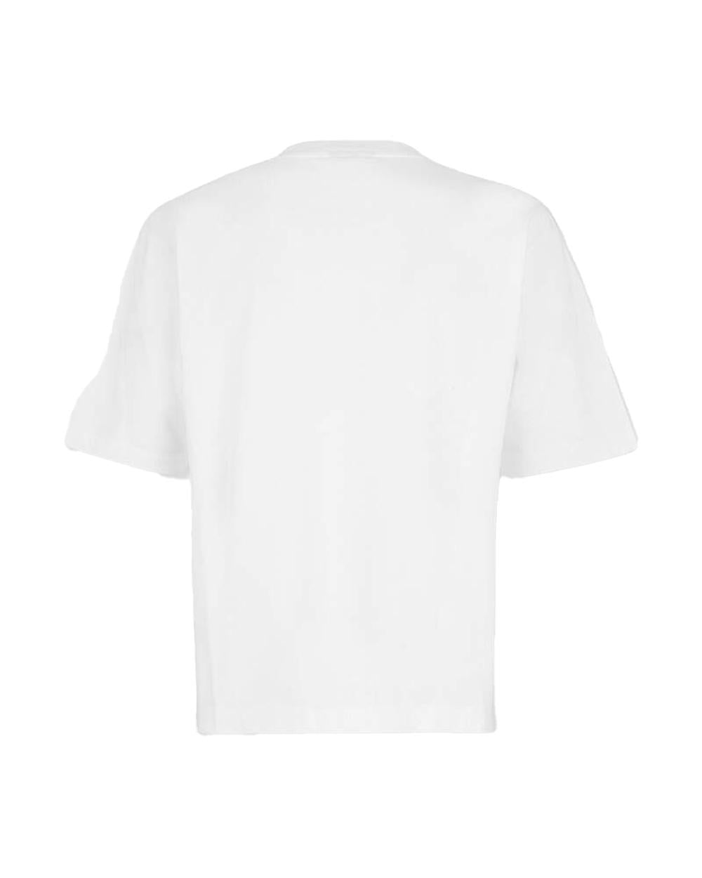 DSQUARED2 T-shirt DSQUARED2 uomo Loose Fit S74GD1524D20106 Bianca cotone loose fit girocollo logo S74GD1524D20106 100