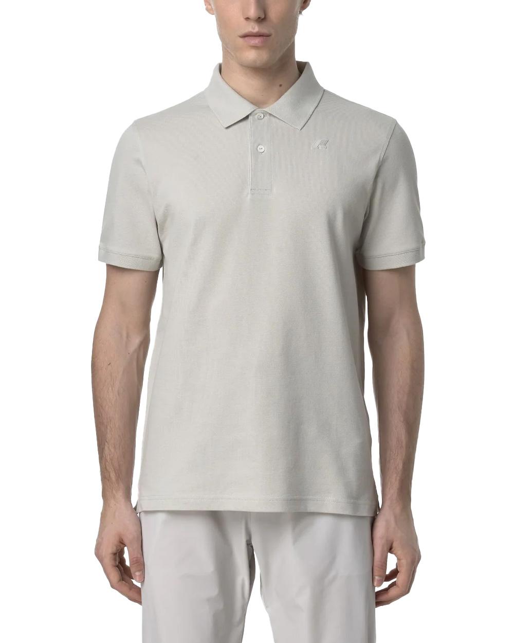 K-WAY Polo K-WAY uomo K5127BW AMEDEE PIQUE SLIM Beige collo bottoni cotone slim K5127BW 634