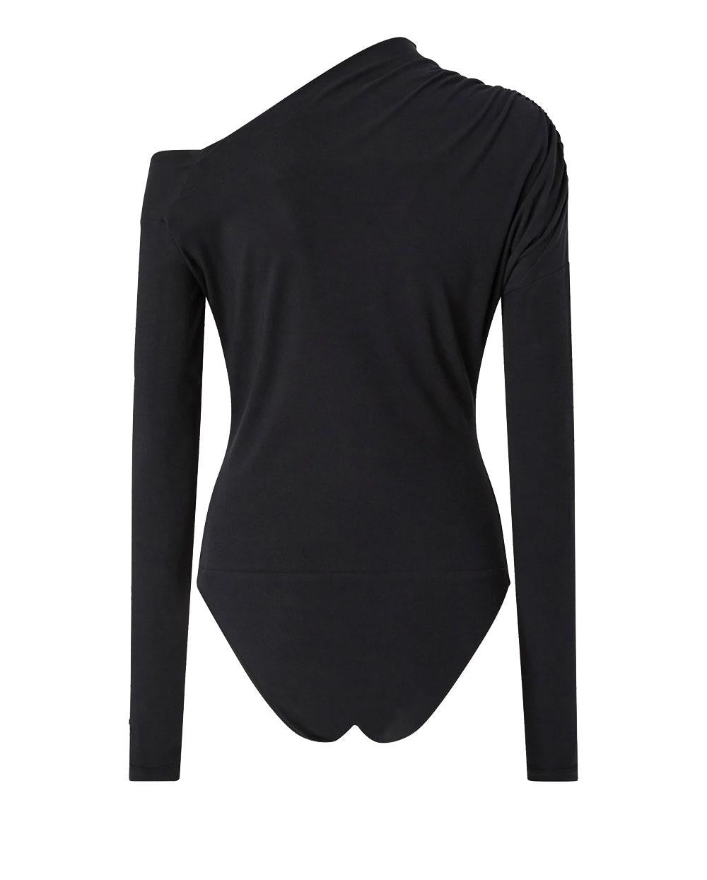 PINKO Body Pinko donna 106620A35D Daphne nero scollo asimmetrico<BR/> 106620A35D Z99