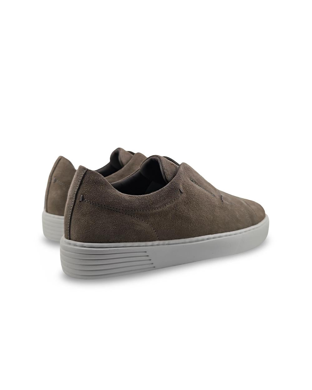 L.B.M. 1911 Sneakers L.B.M. 1911 uomo 685069072 Tortora pelle scamosciata suola gomma foderata 685069072 2