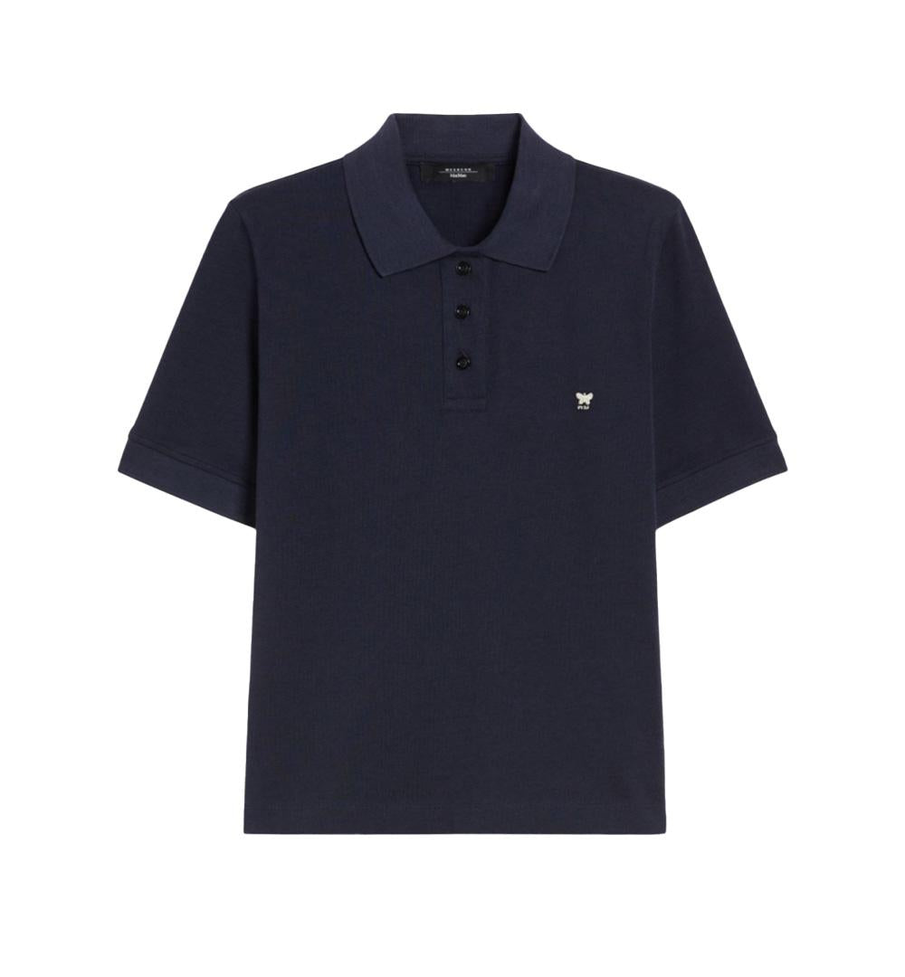 WEEKEND Polo Weekend donna Scena 2515951011600 Blu cotone jersey maniche corte colletto classico farfalla 2515951011600 001
