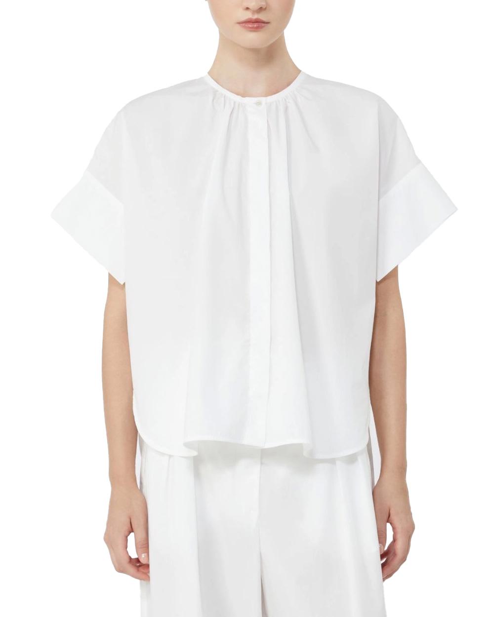 WEEKEND Camicia WEEKEND donna EDUCATA 2615111172600 Bianco over popeline cotone girocollo maniche corte 2615111172600 004