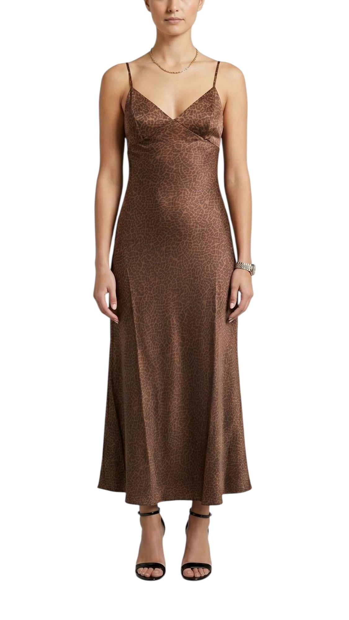 MC2 SAINT BARTH Abito MC2 SAINT BARTH donna RAV001 08276L 18 Ravel Silk Pastel Leopard Marrone<BR/> RAV00108276L 18