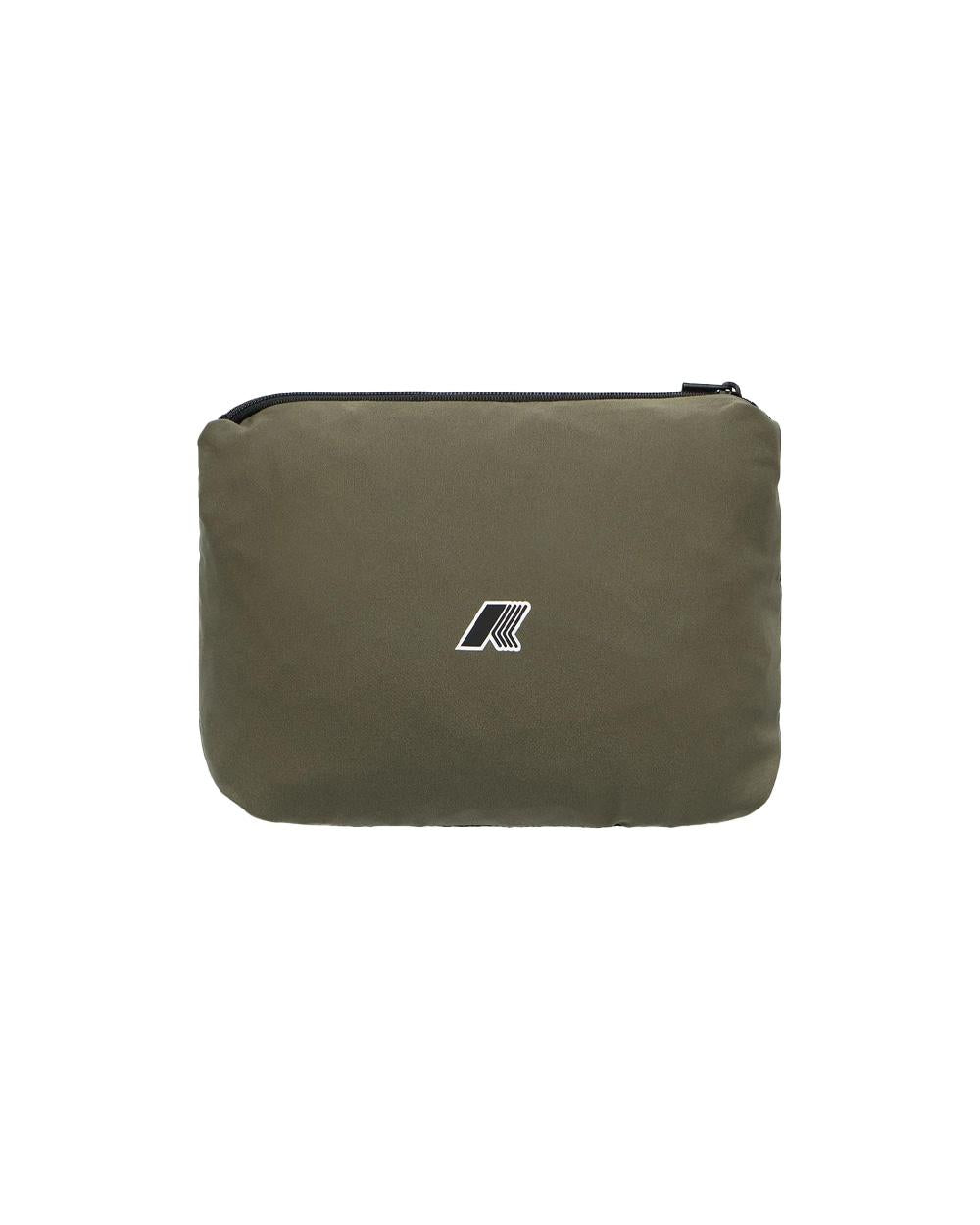 K-WAY Felpa K-WAY donna K5138FW JOURNEER TRAVEL Verde cappuccio coulisse zip tasche logo K5138FW V15