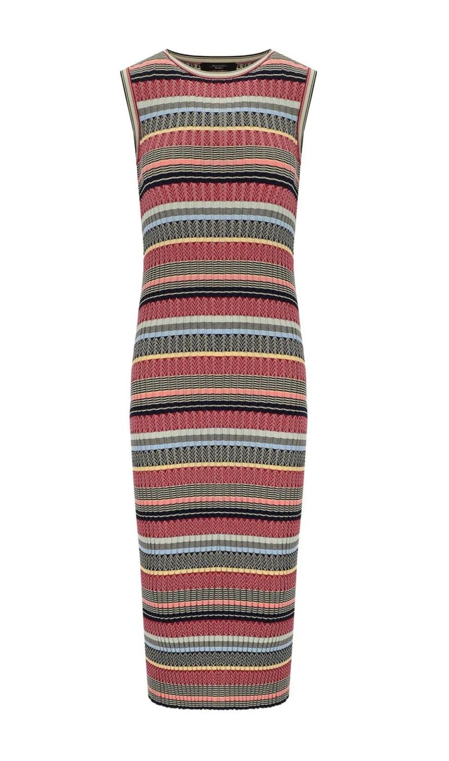 WEEKEND Abito Weekend donna 2615321012600 001 Snob longuette a costine Multicolor<BR/> 2615321012600 001