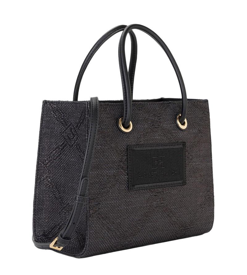 ELISABETTA FRANCHI Borsa Elisabetta Franchi donna BS83A52E2110 nera rafia BS83A52E2 110