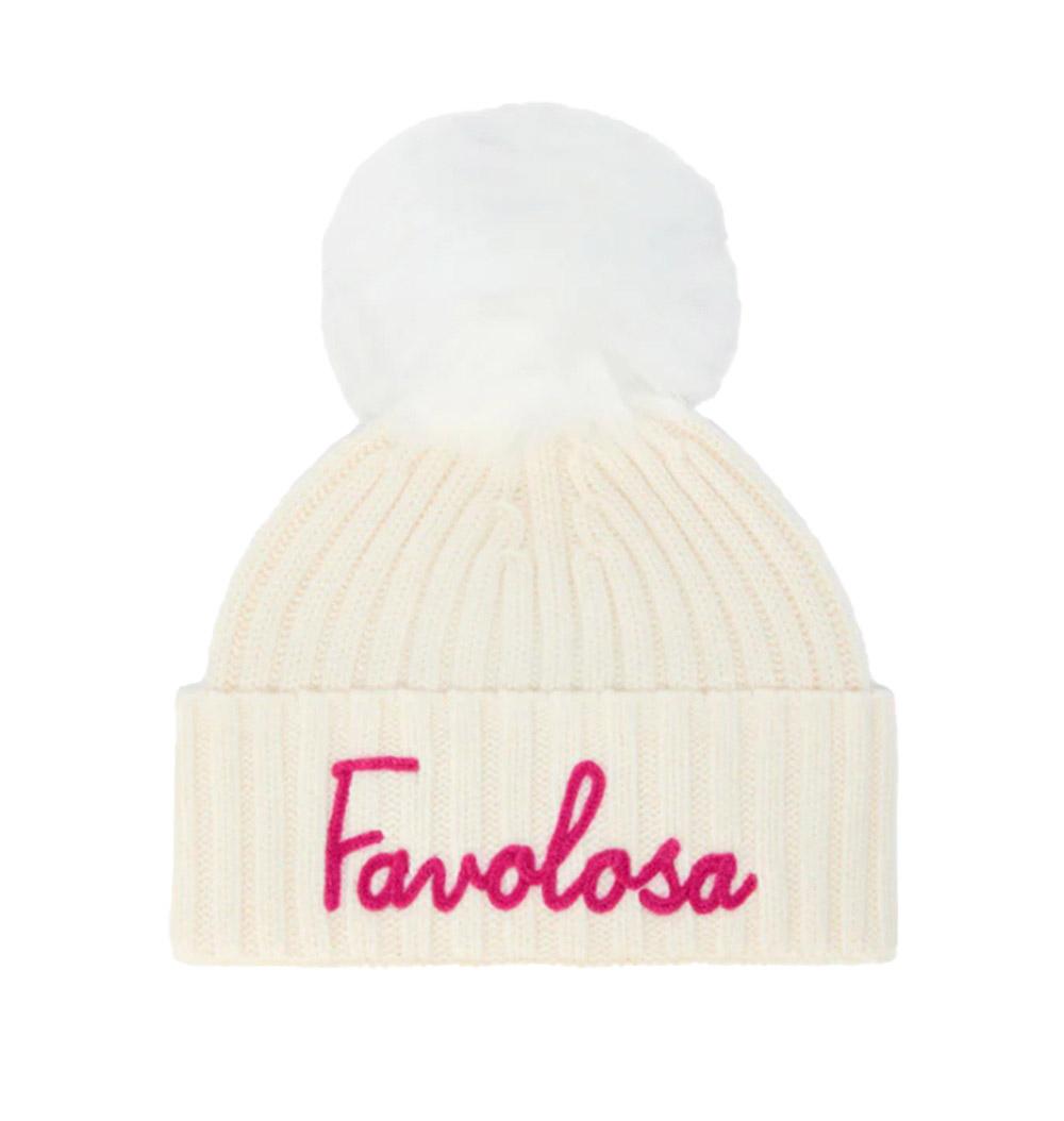 MC2 SAINT BARTH Cappello Mc2 Saint Barth bambina WENG00702077I10 Panna Favolosa Pompon WENG00702077I 10