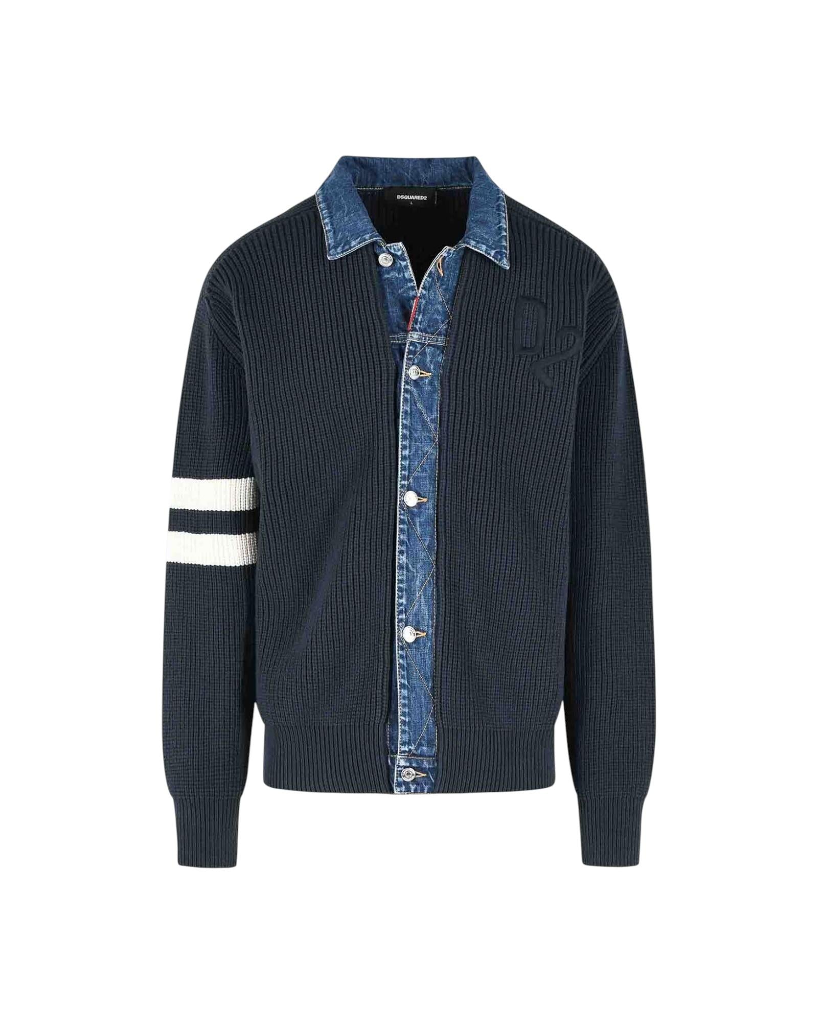 DSQUARED2 Maglia DSQUARED2 uomo S74HA1591 D13185 962 Blu S74HA1591D13185 962