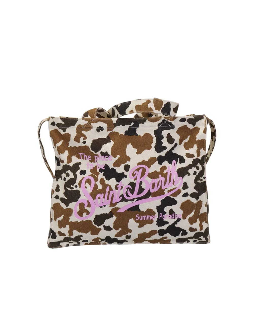 MC2 SAINT BARTH Borsa MC2 SAINT BARTH donna Essential EBAGN00700274L Marrone manici tracolla tasca zip animalier EBAGN00700274L 21