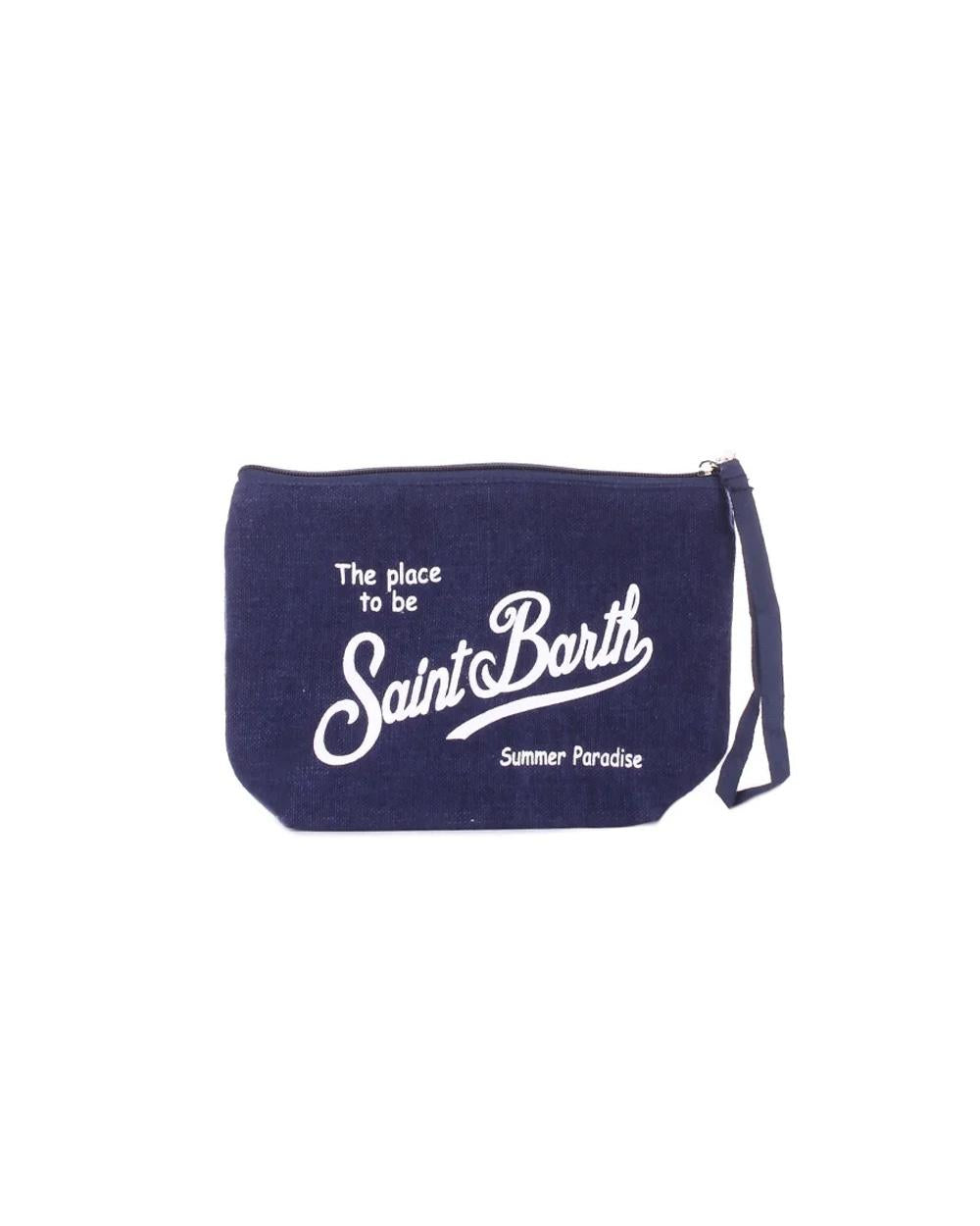 MC2 SAINT BARTH Pochette MC2 SAINT BARTH unisex Aline Linen ALI000400119L Blu lino ALI000400119L 61