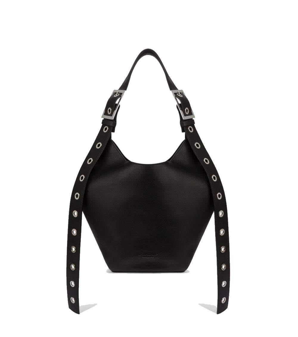 DONDUP small hoboBorsa Dondup donna WB305PL0658D nera small hobo in pelle<BR/><BR/> WB305PL0658D 999