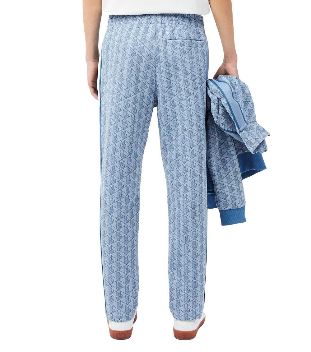 LACOSTE Pantalone Lacoste uomo XH1440 celeste monogram jacquard<BR/> XH1440 1QI