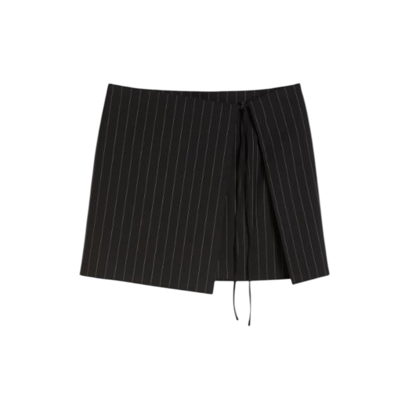 SPORTMAX Gonna Sportmax donna 2612101041600 004 Fatti in gabardina gessata Mini Nero<BR/> 2612101041600 004