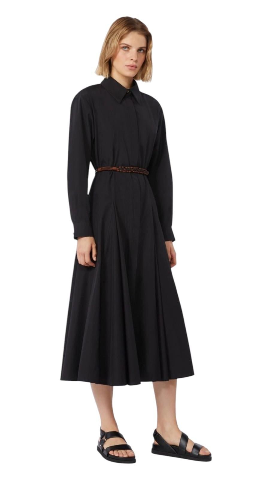 STUDIO Abito Studio donna 2616221062600 004 Affetto lungo chemisier Nero<BR/> 2616221062600 004
