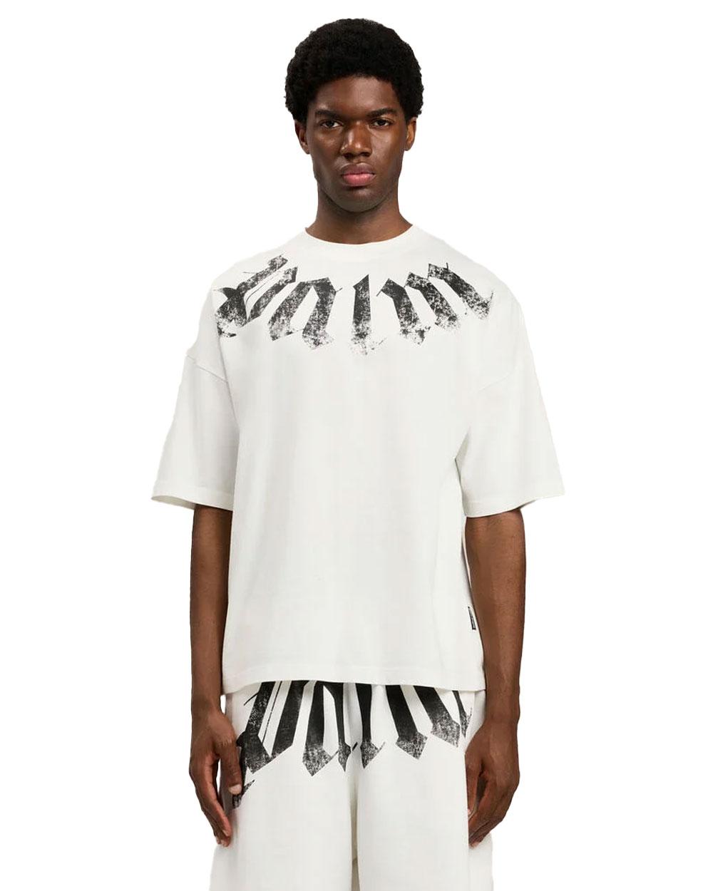 PALM ANGELS T-shirt Palm Angels uomo PMAA10DS26JER002 bianca PMAA10DS26JER002 0310
