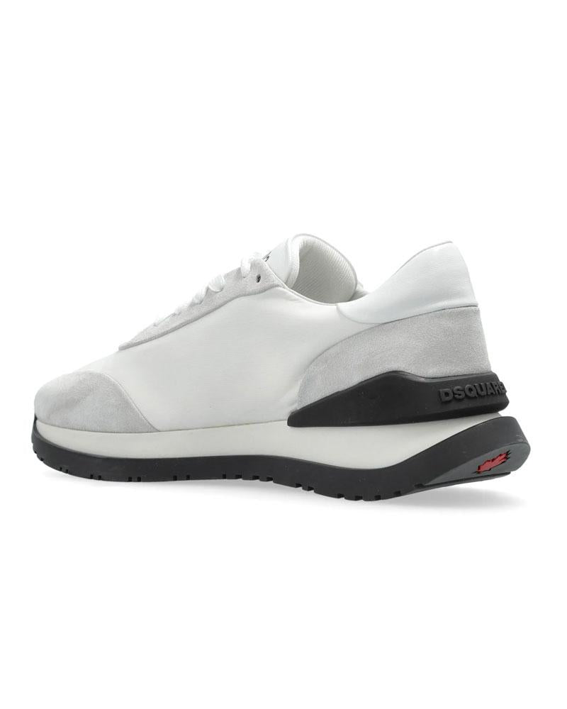 DSQUARED2 Sneakers Dsquared2 uomo SNM041711708205 bianca nera stampa logo <BR/> SNM041711708205 M072