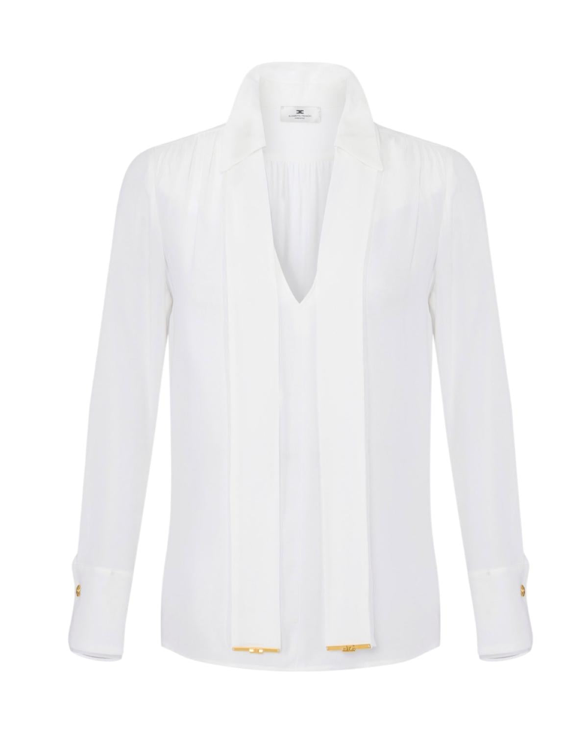 ELISABETTA FRANCHI Camicia Elisabetta Franchi donna CA14661E2360 Avorio<BR/> CA14661E2 360