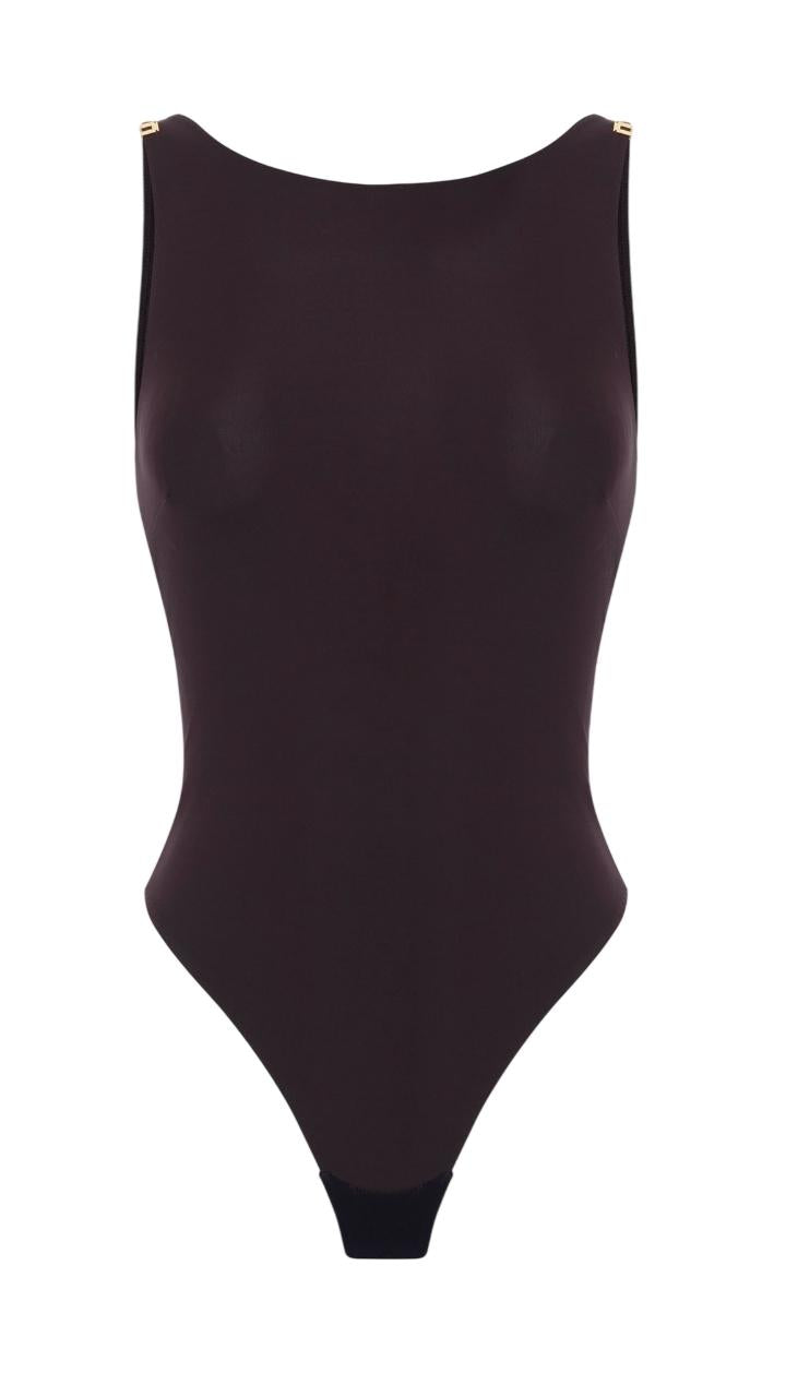 ELISABETTA FRANCHI Body Elisabetta Franchi donna BO03462E2EV9 The Club Cioccolato<BR/> BO03462E2 EV9