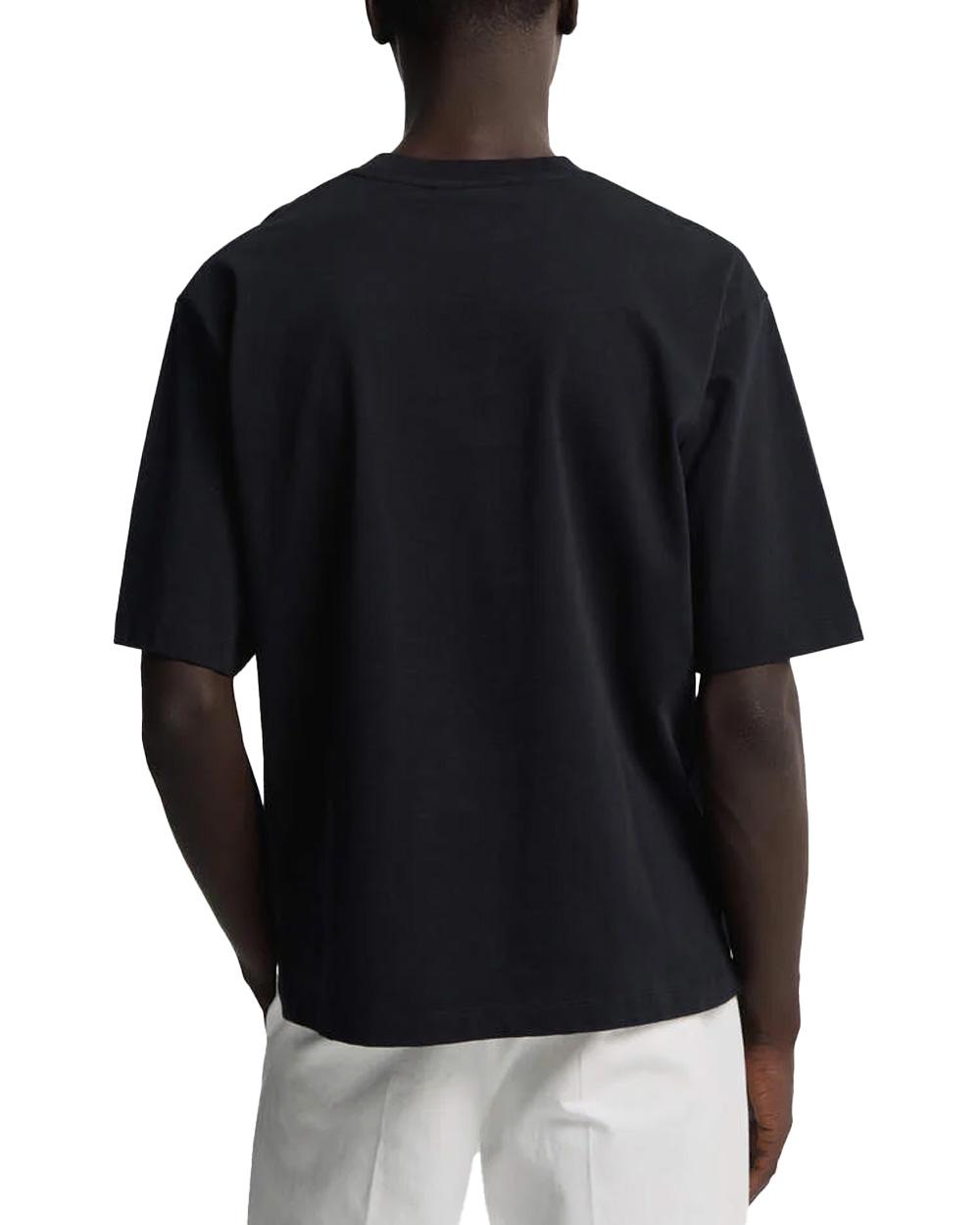 DSQUARED2 T-shirt DSQUARED2 uomo Loose Fit S74GD1524D20106 Nera loose girocollo logo cotone S74GD1524D20106 900