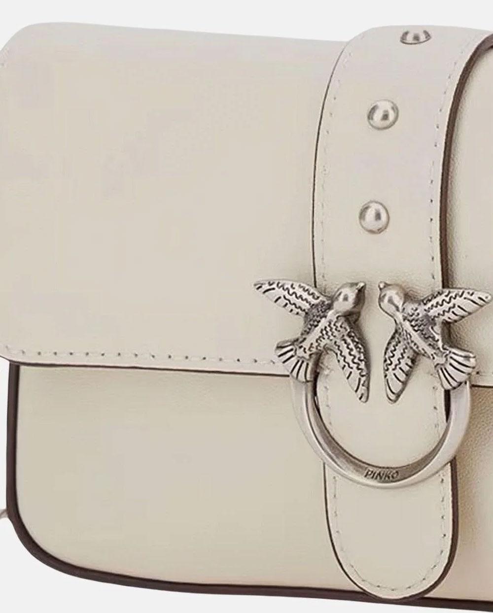 PINKO Borsa Pinko donna 105353A0QO Baby love bag bianca one slouchy pelle<BR/> 105353A0QO Z14O