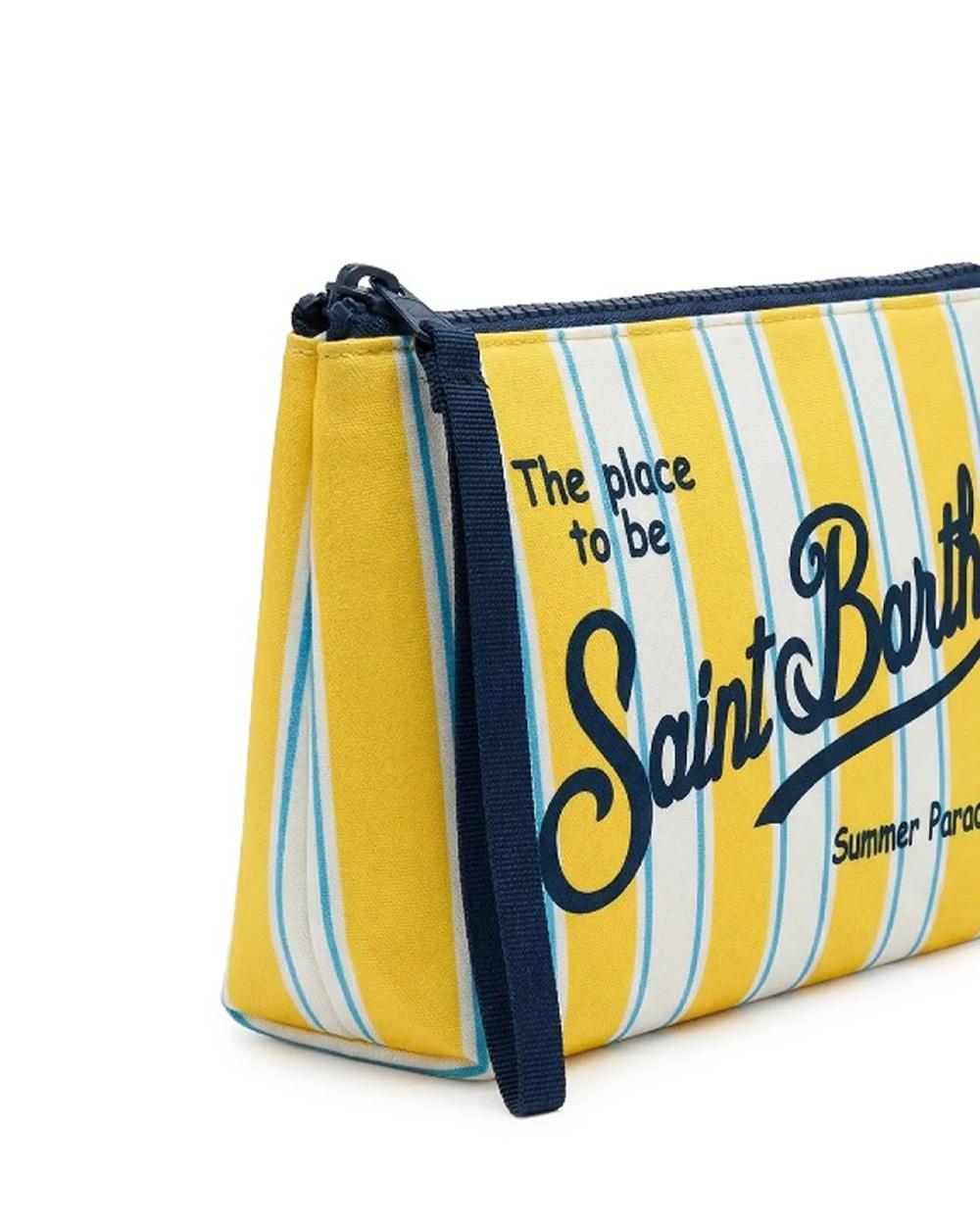 MC2 SAINT BARTH Pochette MC2 SAINT BARTH uomo ALINE STRIPES ALIN00103281L Gialla ALIN00103281L 9136