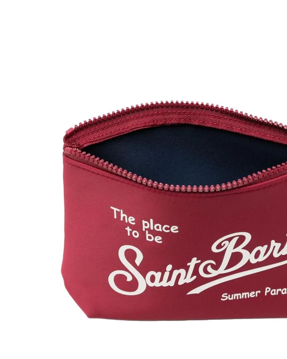 MC2 SAINT BARTH Pochette MC2 SAINT BARTH unisex Aline ALI005300037L Rosso logo nylon zip laccetto ALI005300037L 47