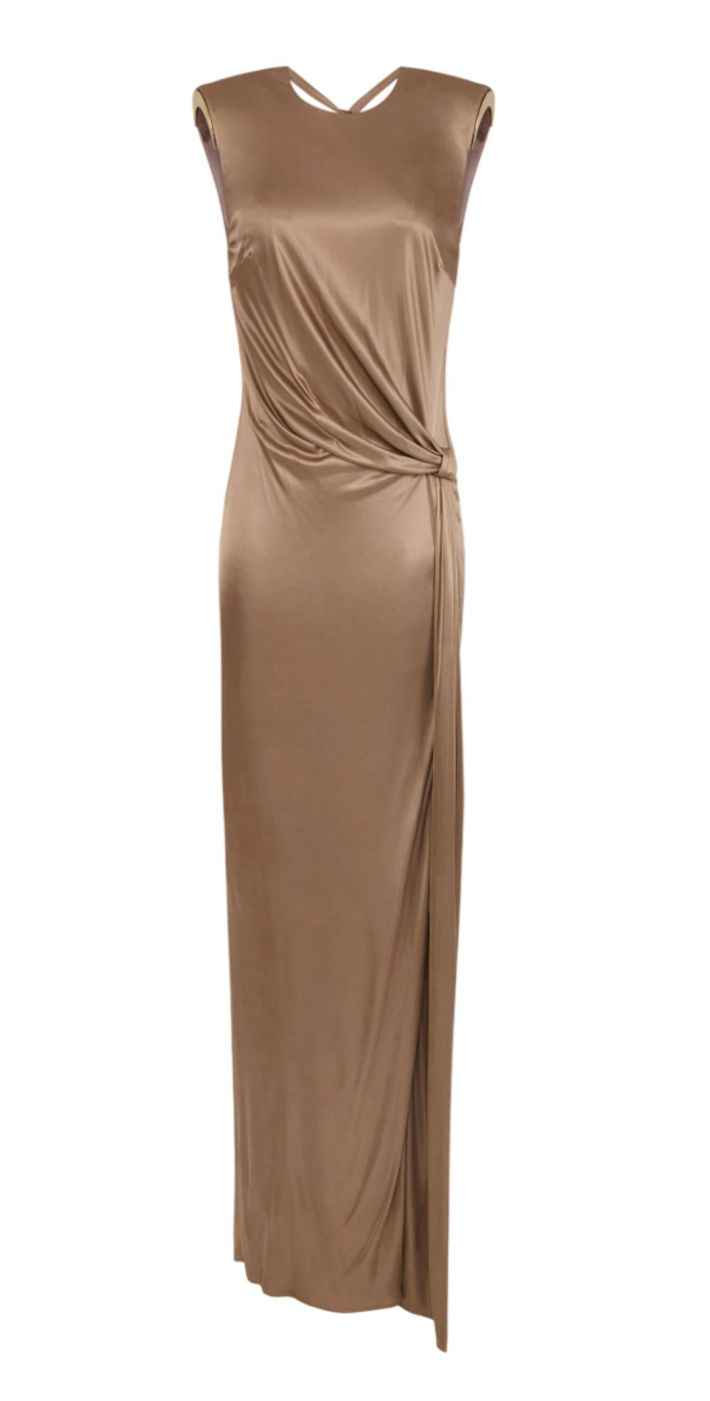ELISABETTA FRANCHI Abito Elisabetta Franchi donna ABR2461E2229 Red Carpet Argilla<BR/> ABR2461E2 229