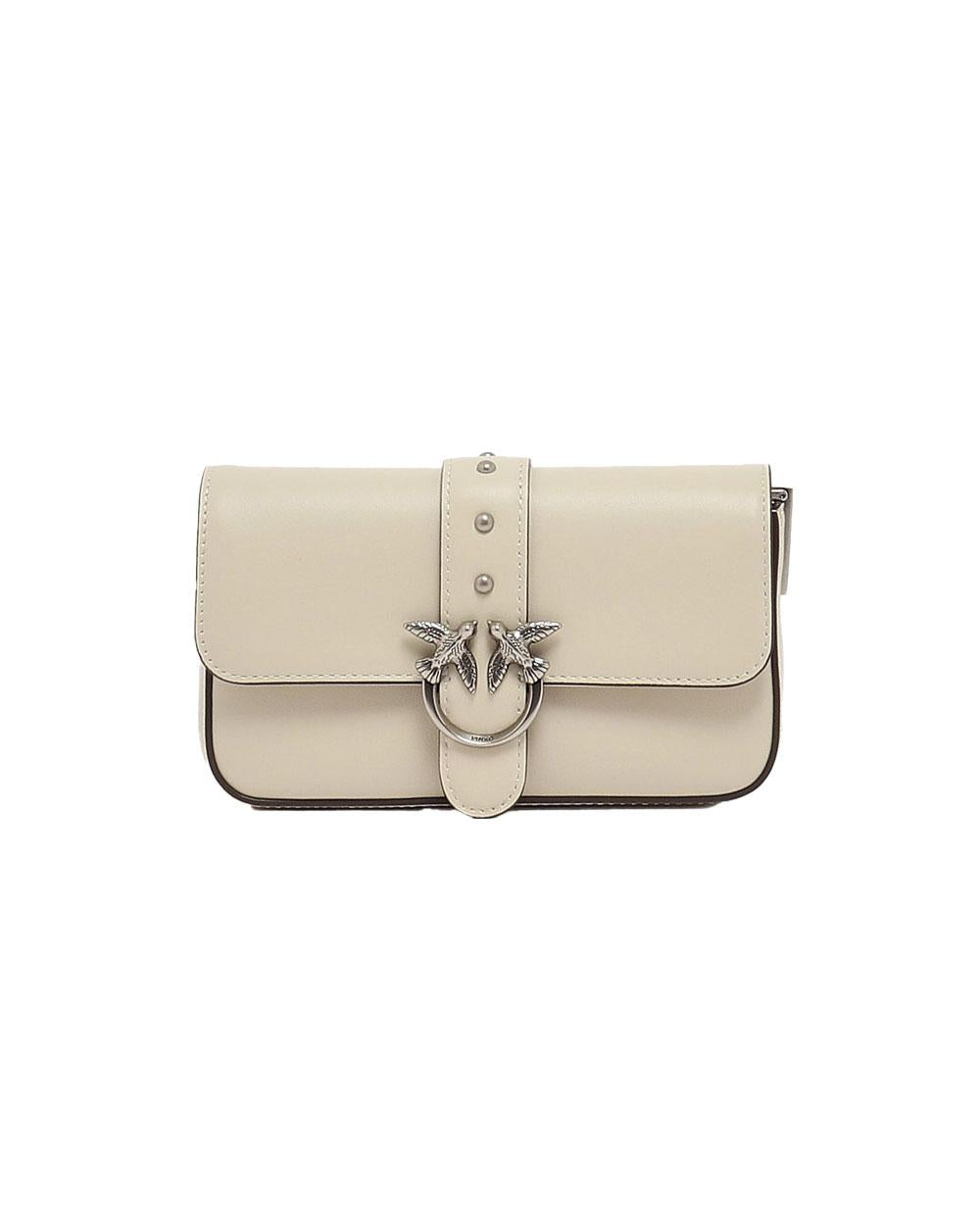 PINKO Borsa Pinko donna 105353A0QO Baby love bag bianca one slouchy pelle<BR/> 105353A0QO Z14O
