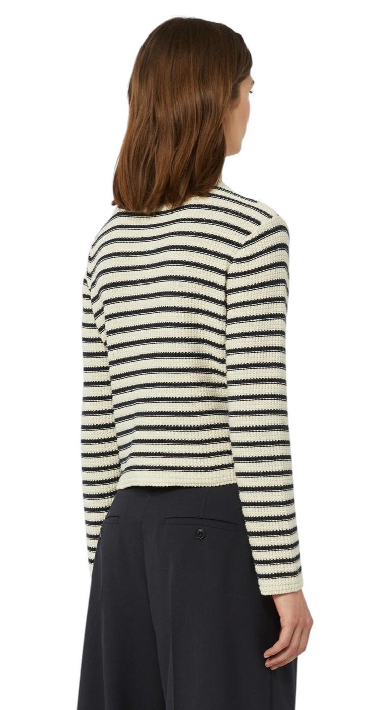 WEEKEND Cardigan Weekend donna 2615341041600 012 Vodka crop in cotone a righe Blu<BR/> 2615341041600 012