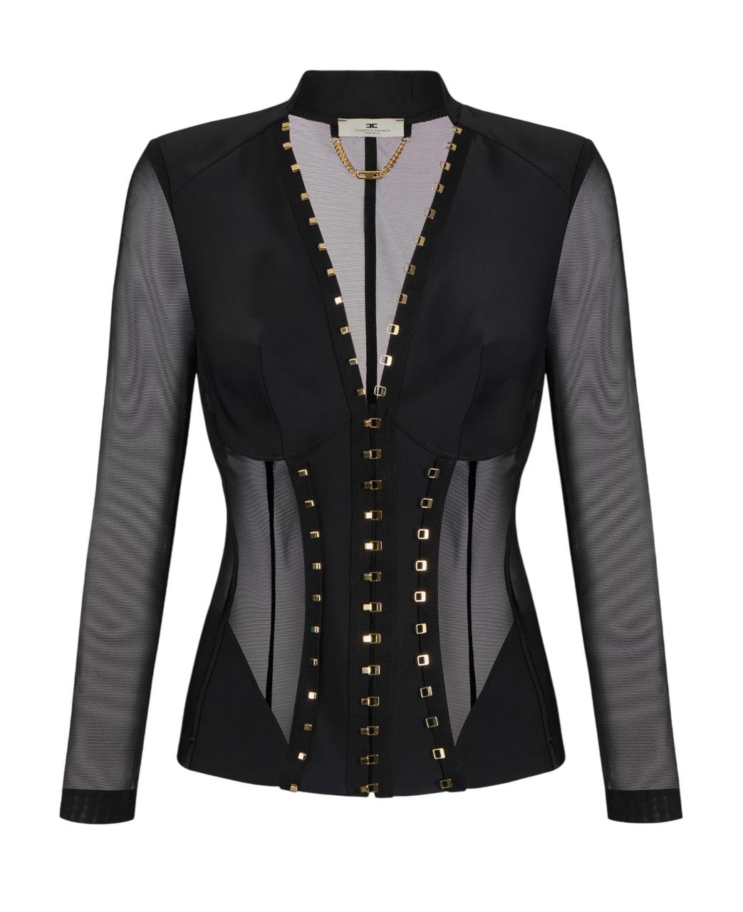 ELISABETTA FRANCHI Giacca Elisabetta Franchi donna GI16762E2110 Bustier Nero<BR/> GI16762E2 110