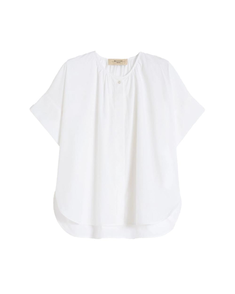 WEEKEND Camicia WEEKEND donna EDUCATA 2615111172600 Bianco over popeline cotone girocollo maniche corte 2615111172600 004