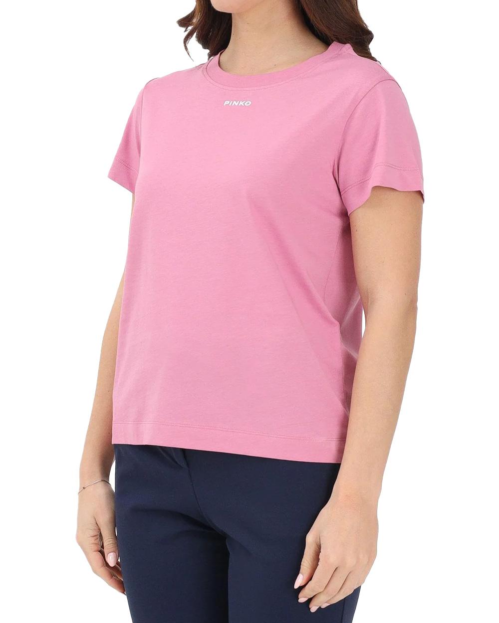 PINKO T-shirt PINKO donna 100373A34F Rosa cotone girocollo manica corta 100373A34F Q48
