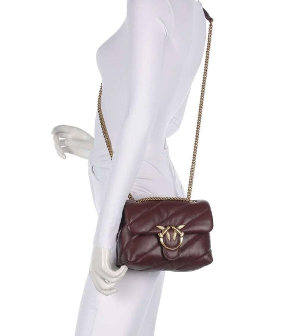 PINKO Borsa Pinko donna 100039 A0F2 Mini Love Puff Maxi bordeaux 100039A0F2 R49Q