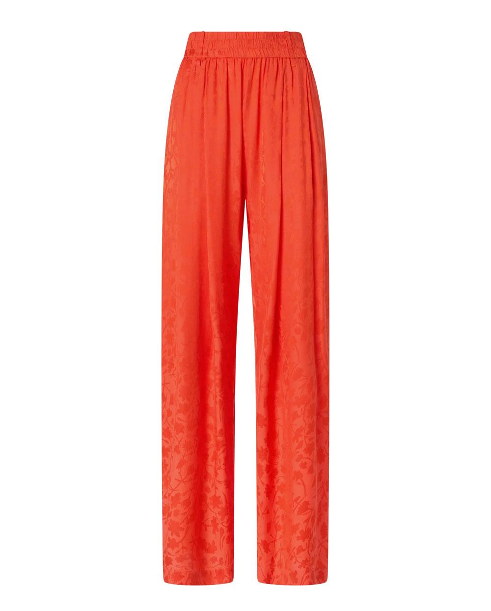 PINKO Pantalone Pinko donna 106802A3AN Bedonia arancione jacquard floreale<BR/><BR/> 106802A3AN A99