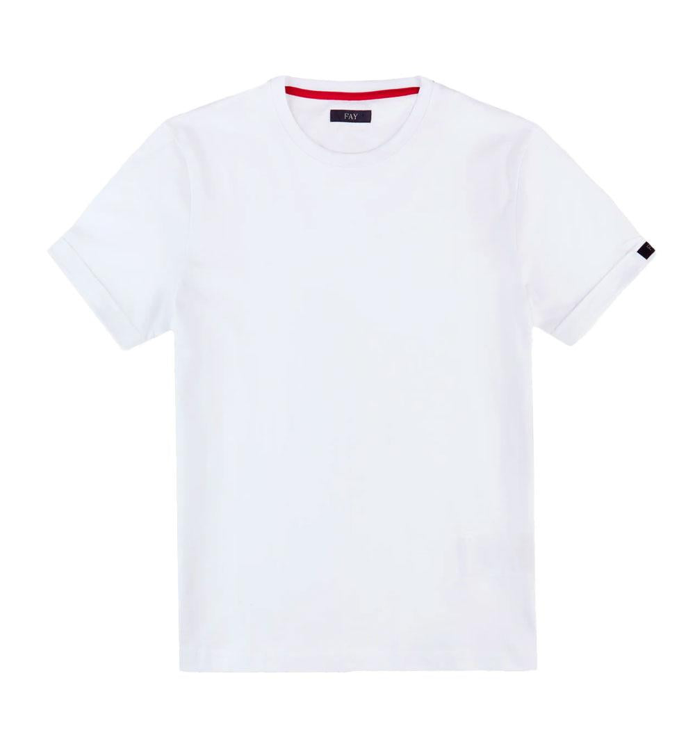 FAY T-shirt Fay uomo NPMB3501330UCXB bianca NPMB3501330UCXB 001