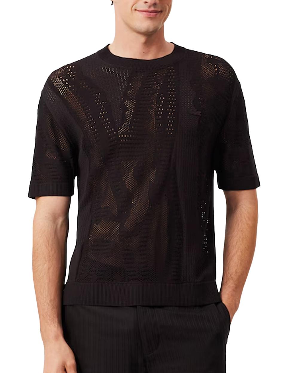 LACOSTE Maglia LACOSTE uomo AH0797 Marrone<BR/> AH0797 3LA