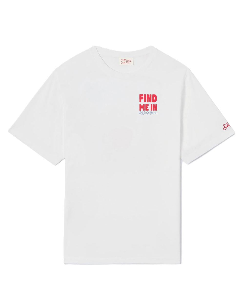 MC2 SAINT BARTH T-shirt Mc2 Saint Barth uomo Delmar Vacantion bianca DLR000108058L 01N