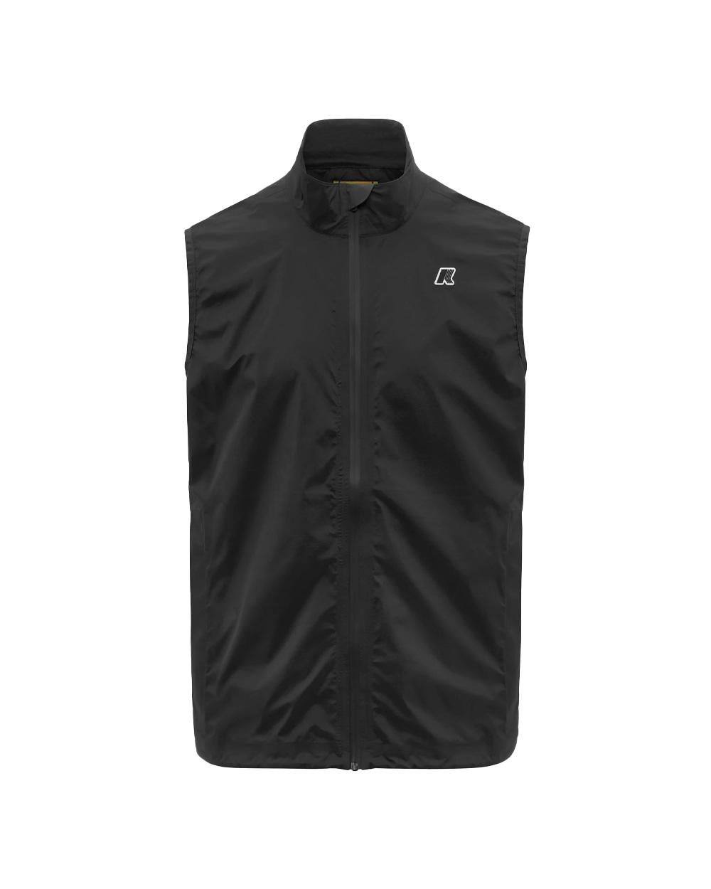 K-WAY Smanicato K-WAY uomo K6127QW CROIXER TRAVEL nero cappuccio zip tasche impermeabile K6127QW USY