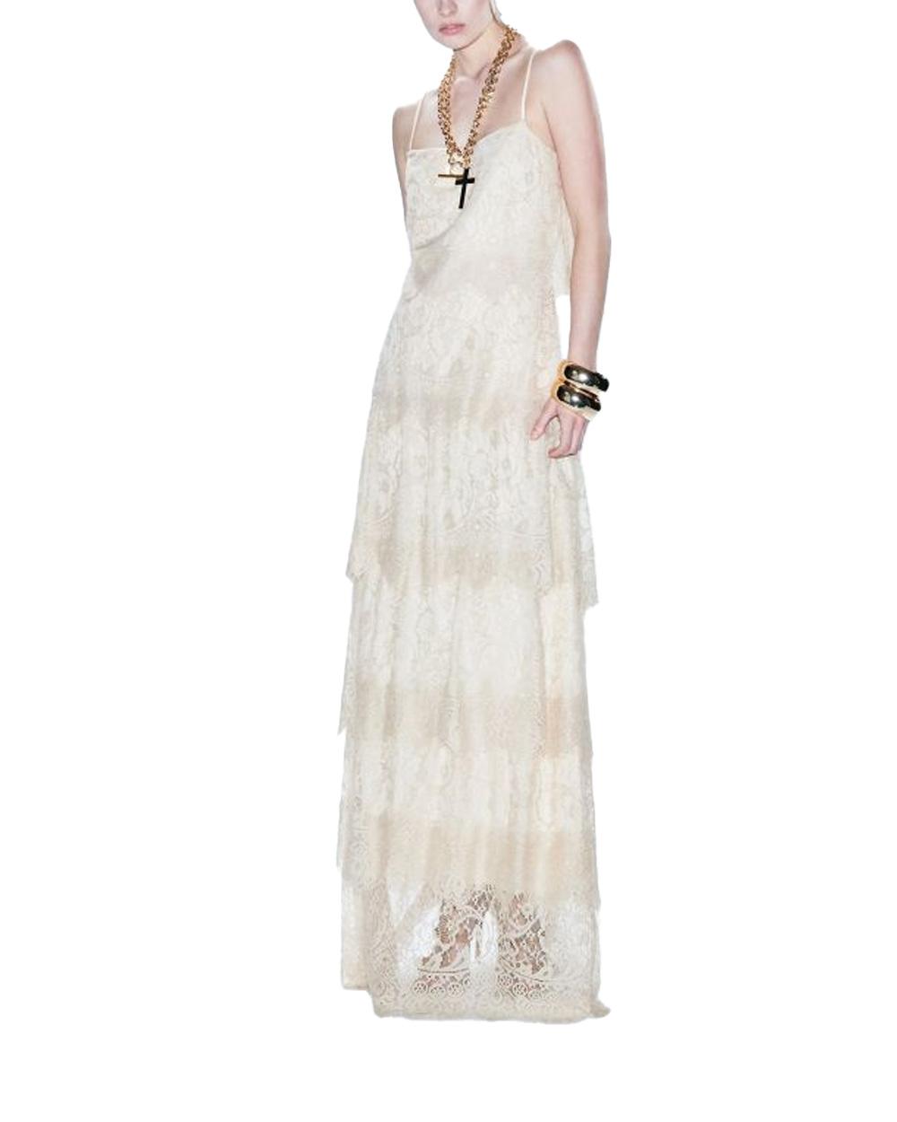 ANIYE BY Abito ANIYE BY SILVA donna 185276 Bianco ricami all over pizzo baòze 185276 02485